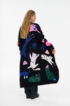 Midnight Paws Long Cardigan