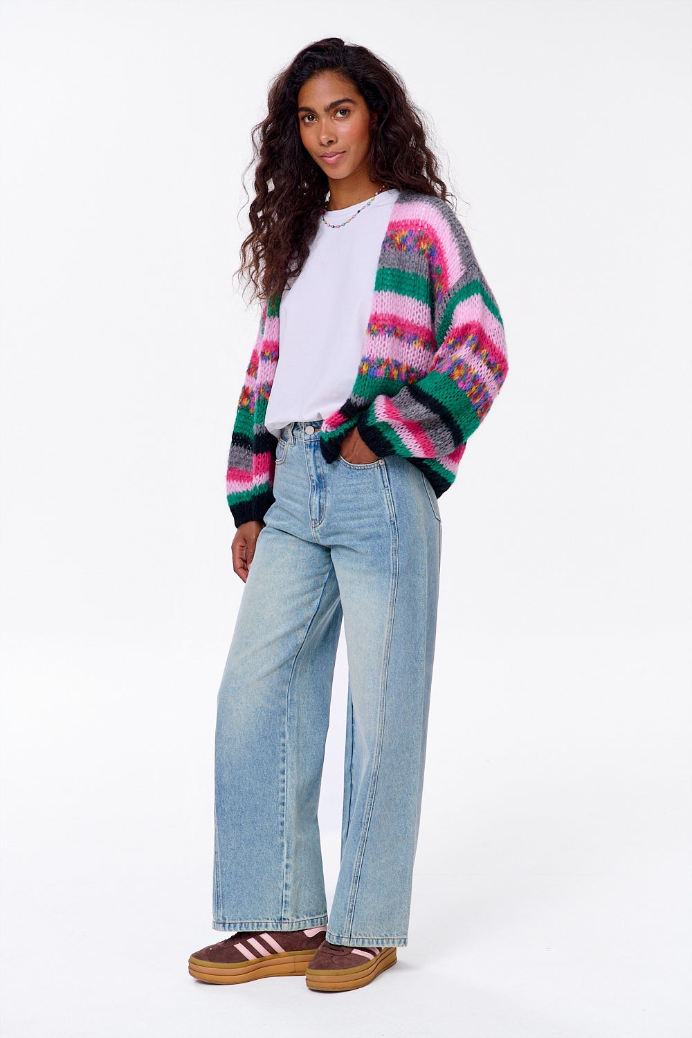 トップス Porter Classic HandMade Artist Cardigan トップス Porter Classic HandMade Artist Cardigan Pink Cut