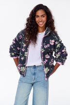 Kuschelige Polar-Gänseblümchen Jacke