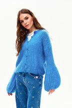 Here Comes Joy mohair cardigan