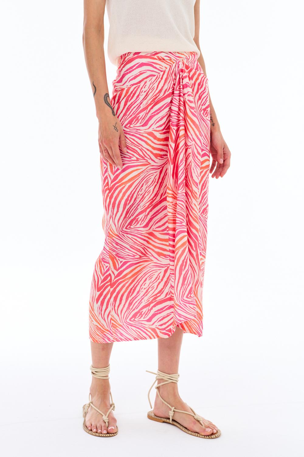 Electric Safari Long Skirt
