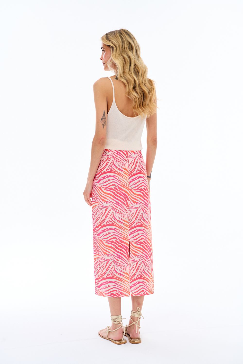 Electric Safari Long Skirt