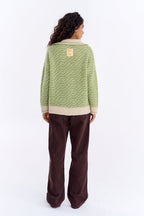 Almost Silence polo sweater with mohair