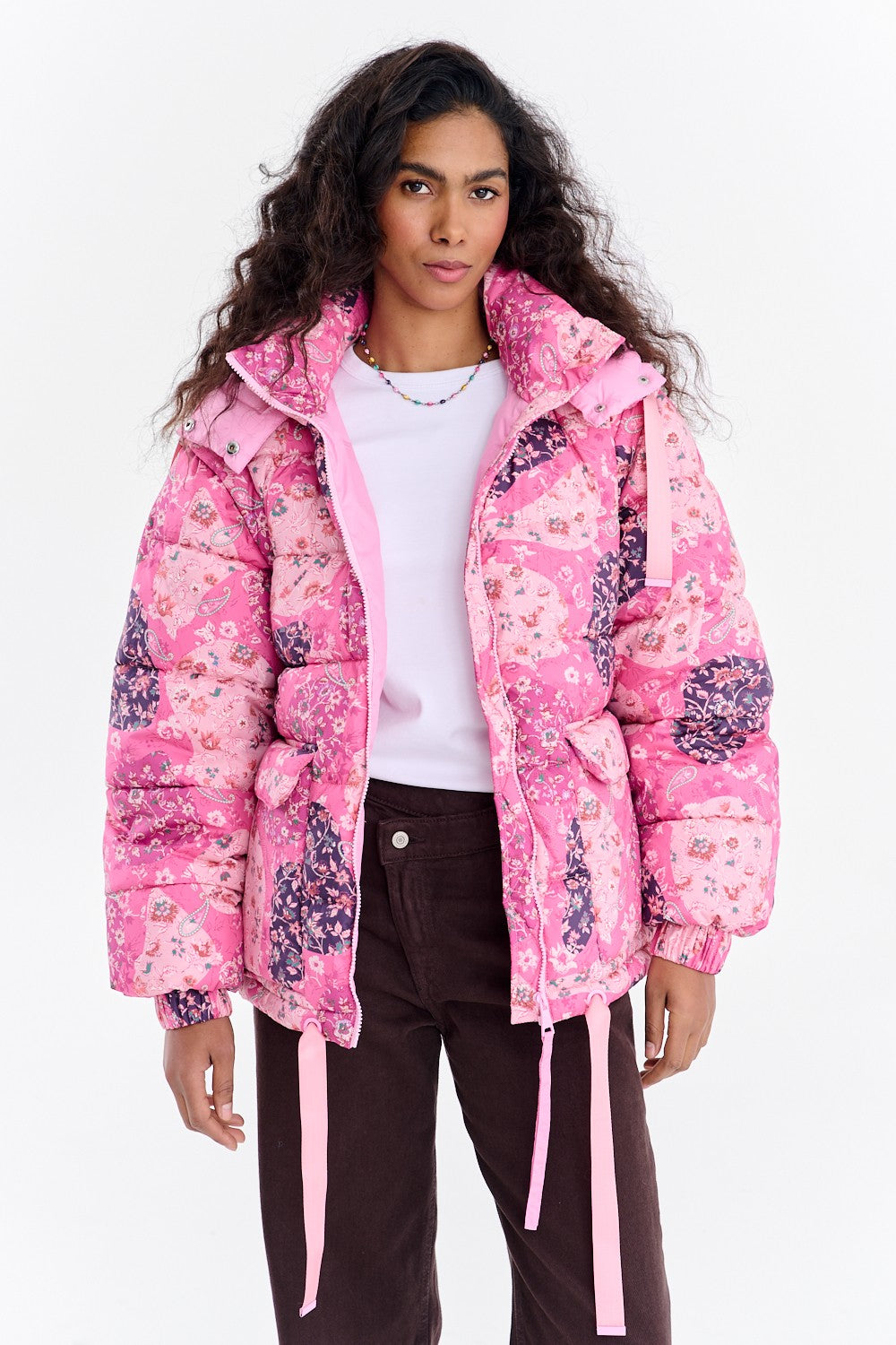 Cool Cherry winter jacket with detachable sleeves – NAOKO-STORE.com