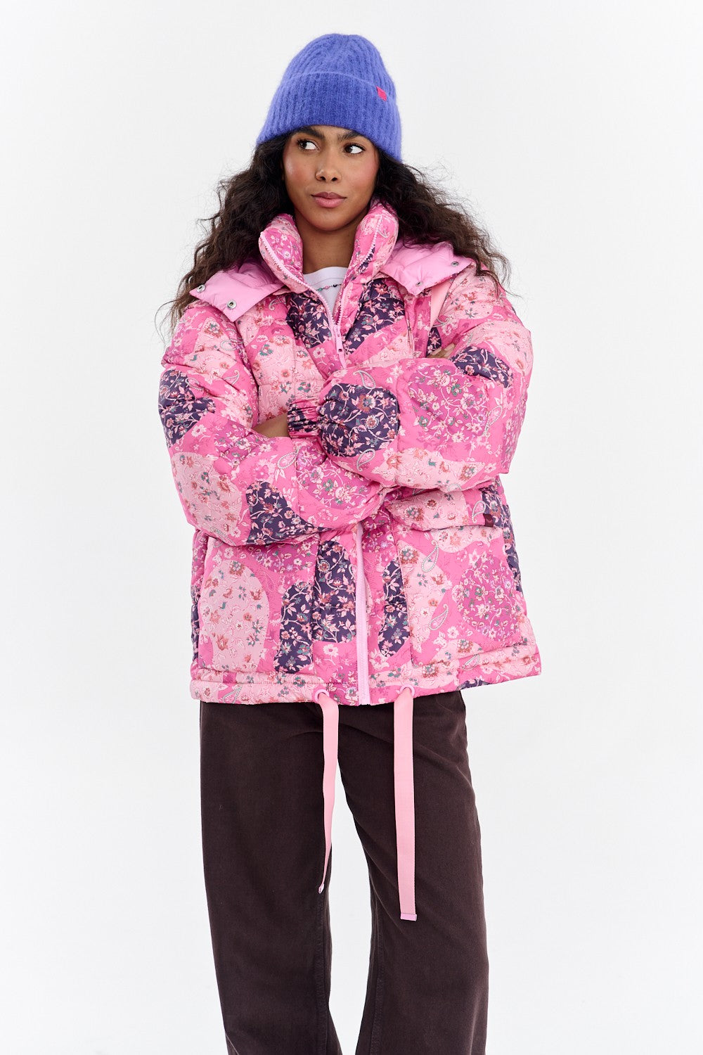 Cool Cherry winter jacket with detachable sleeves – NAOKO-STORE.com