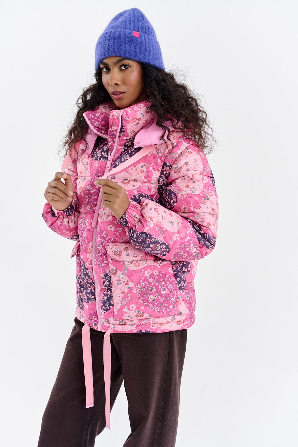 Cool Cherry winter jacket with detachable sleeves – NAOKO-STORE.com