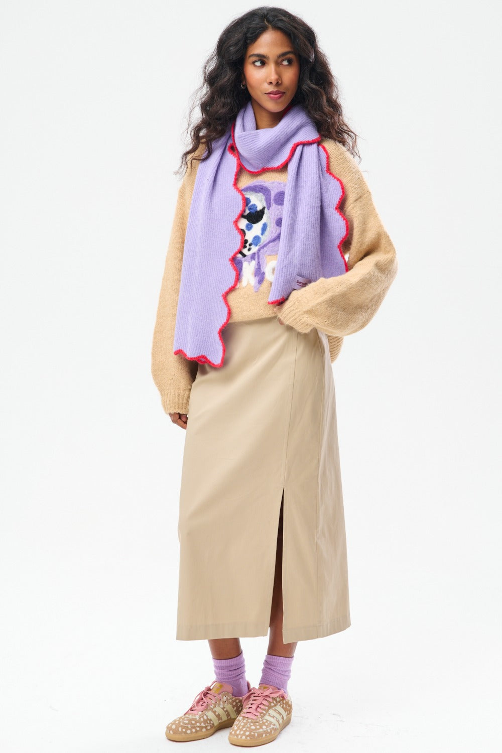 Stone Cargo Midi Skirt