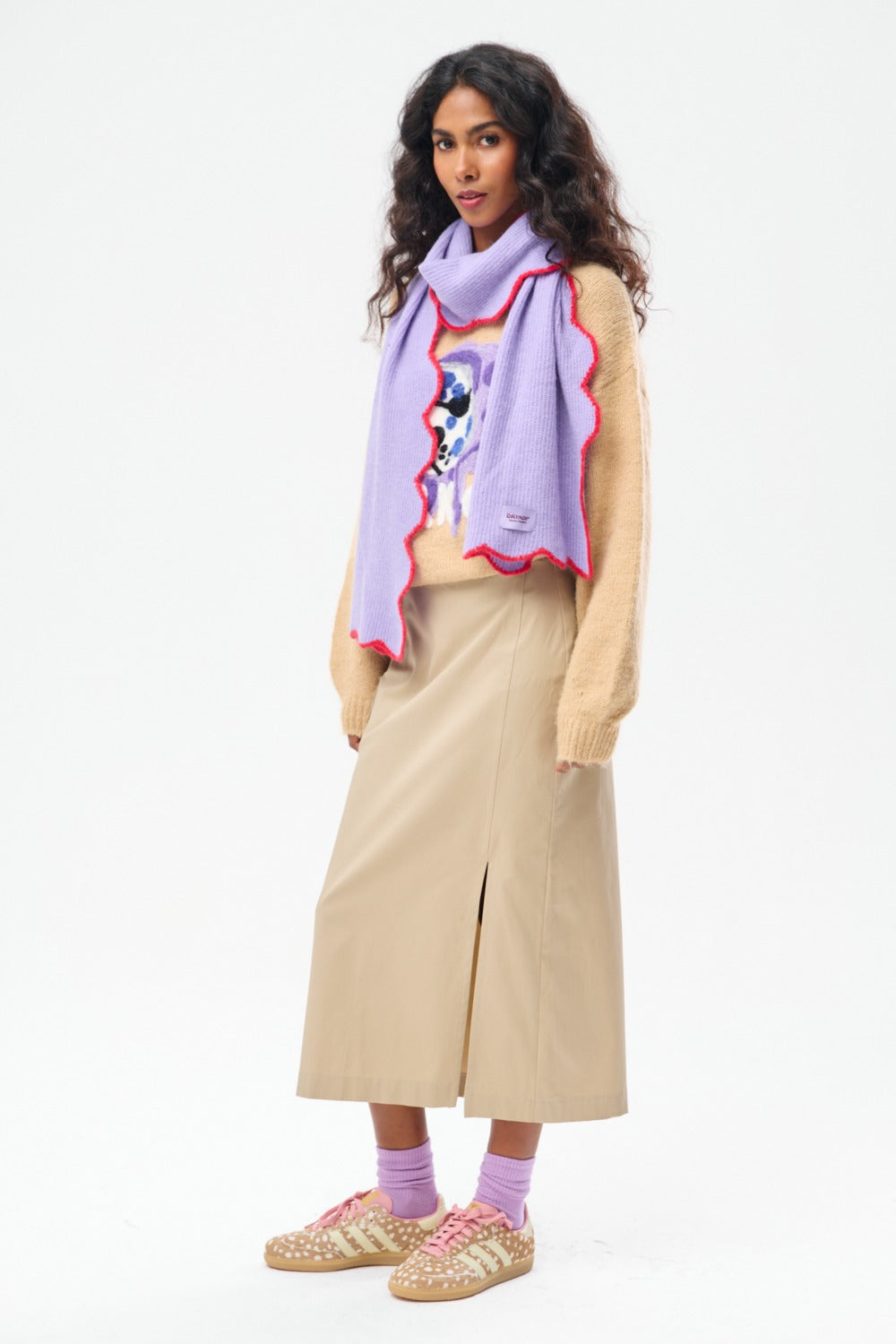 Stone Cargo Midi Skirt