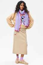 Stone Cargo Midi Skirt