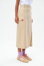 Stone Cargo Midi Skirt