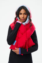 Cherry Ice Quilted Scarf