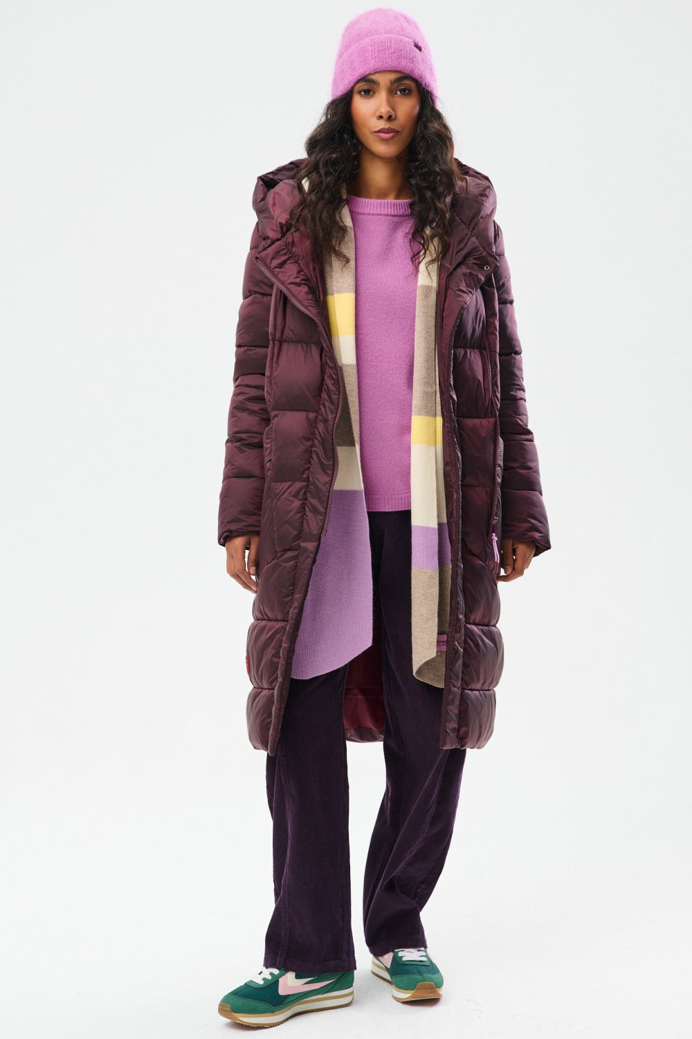Arcticum Merlot Quilted Coat