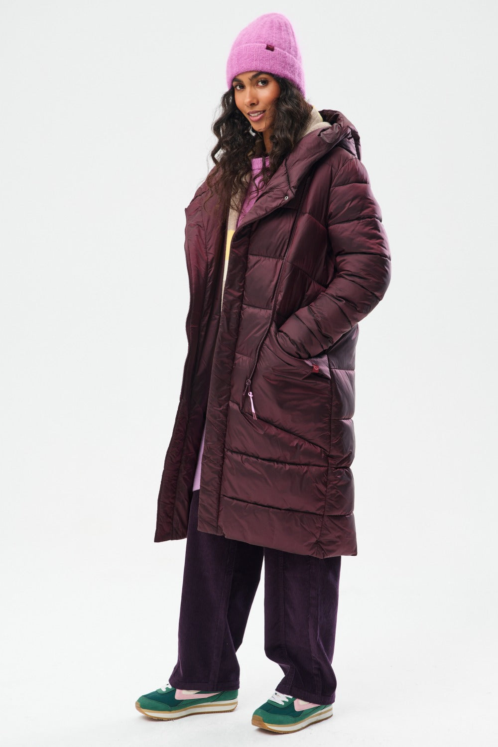 Arcticum Merlot Quilted Coat