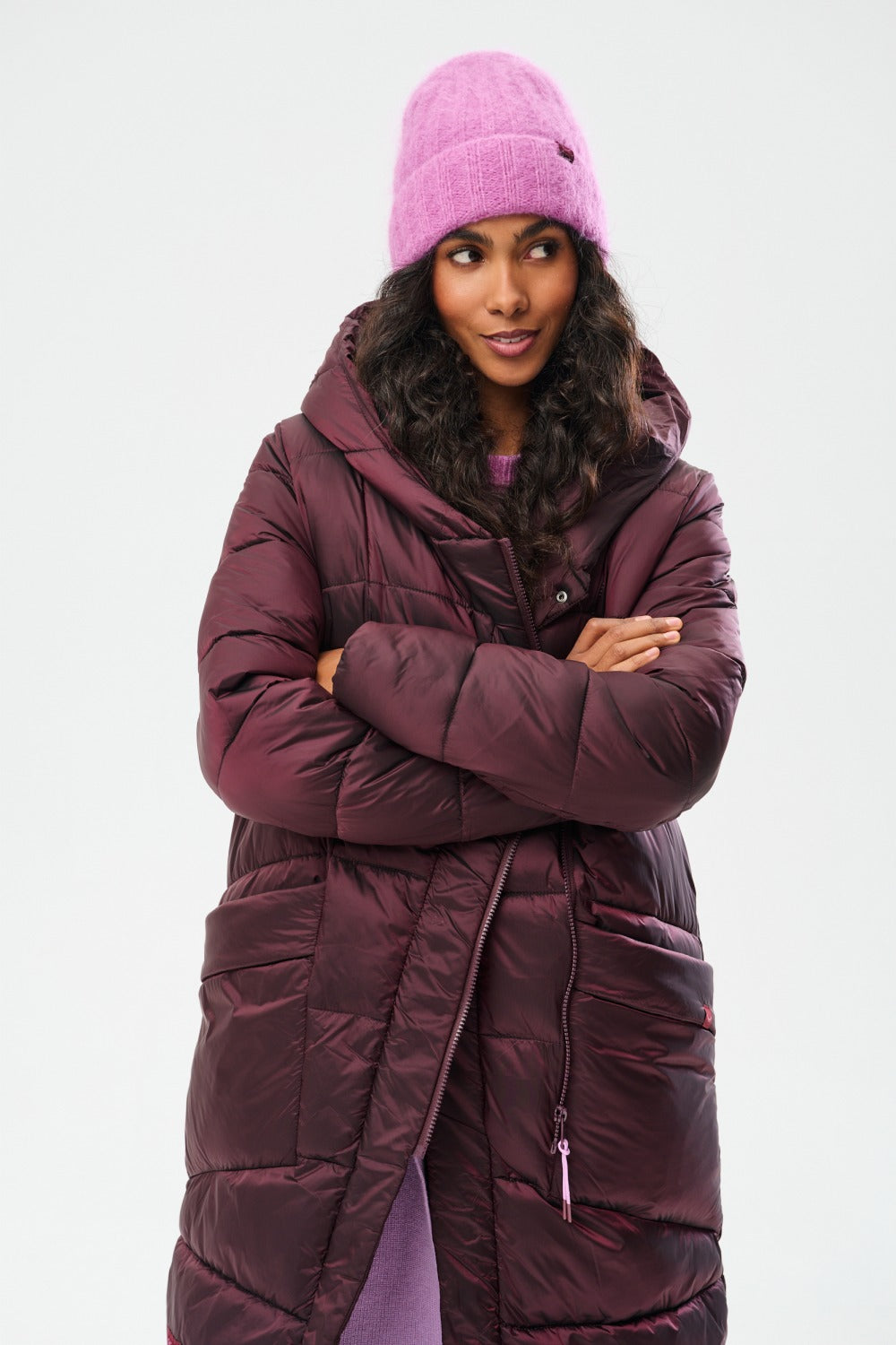 Arcticum Merlot Quilted Coat