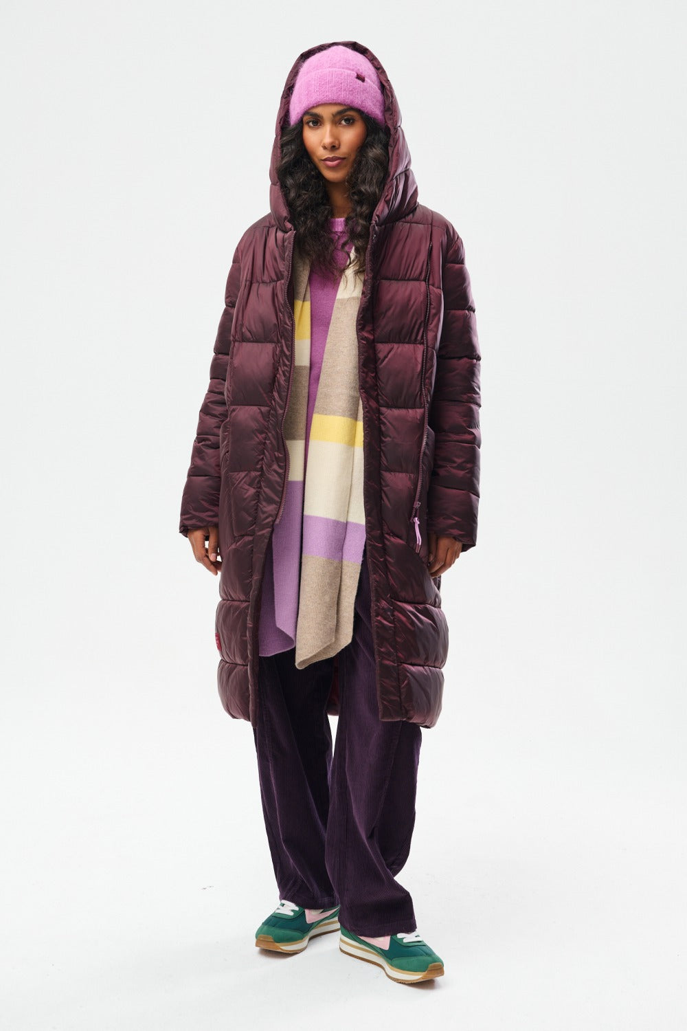 Arcticum Merlot Quilted Coat