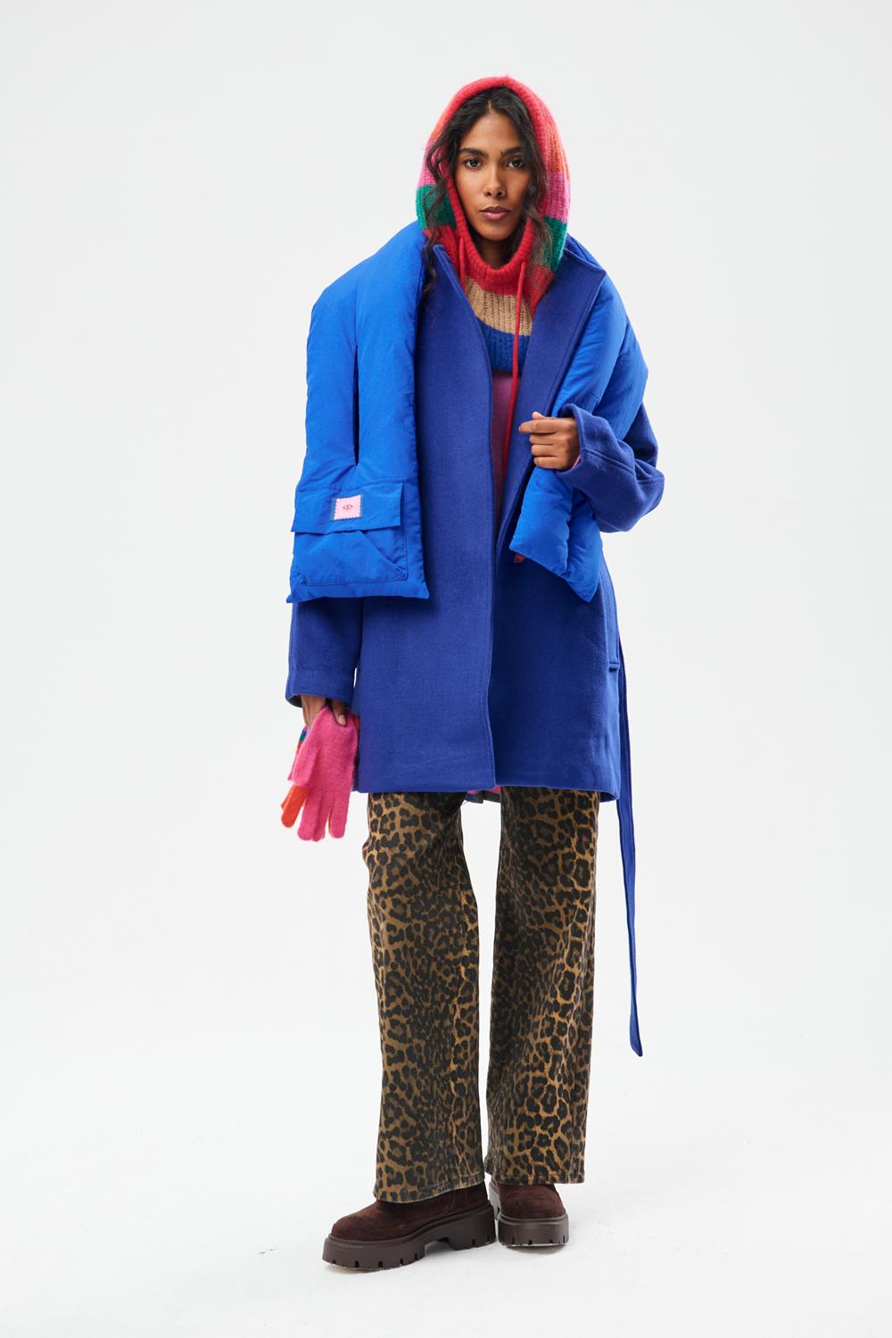 Cobalt Ice Quilted Scarf
