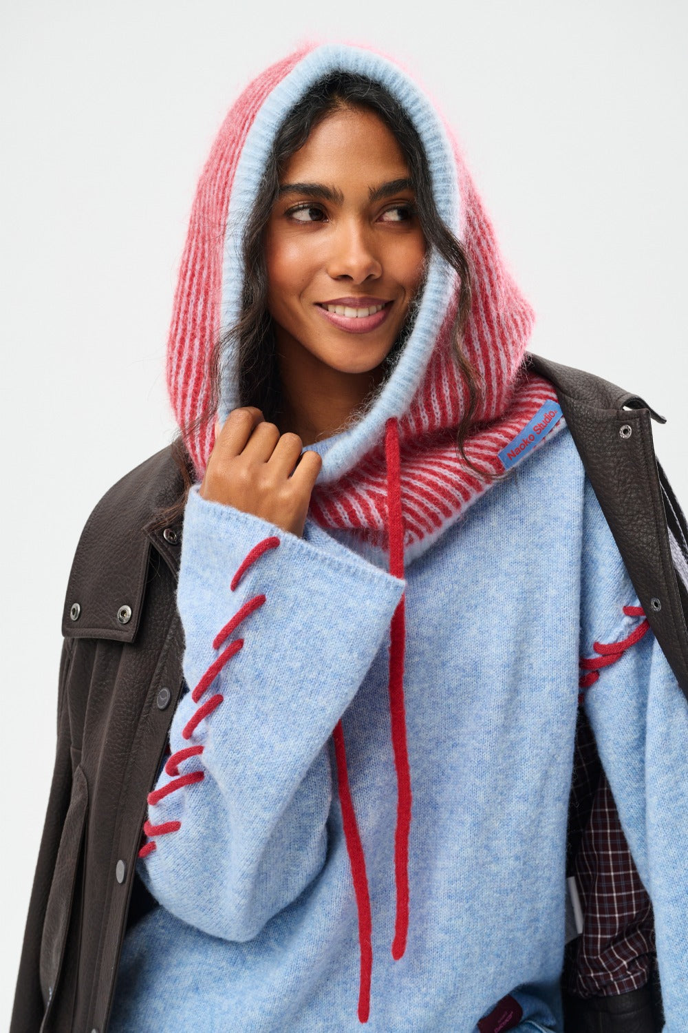 Candy Cane Balaclava Mütze