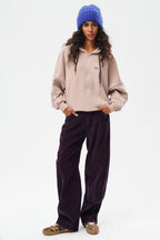 Gerahmtes Button-Down Sweatshirt