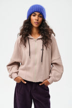 Gerahmtes Button-Down Sweatshirt
