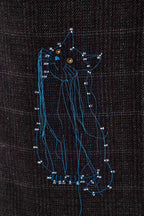 Palton clasic Midnight Whiskers din lână