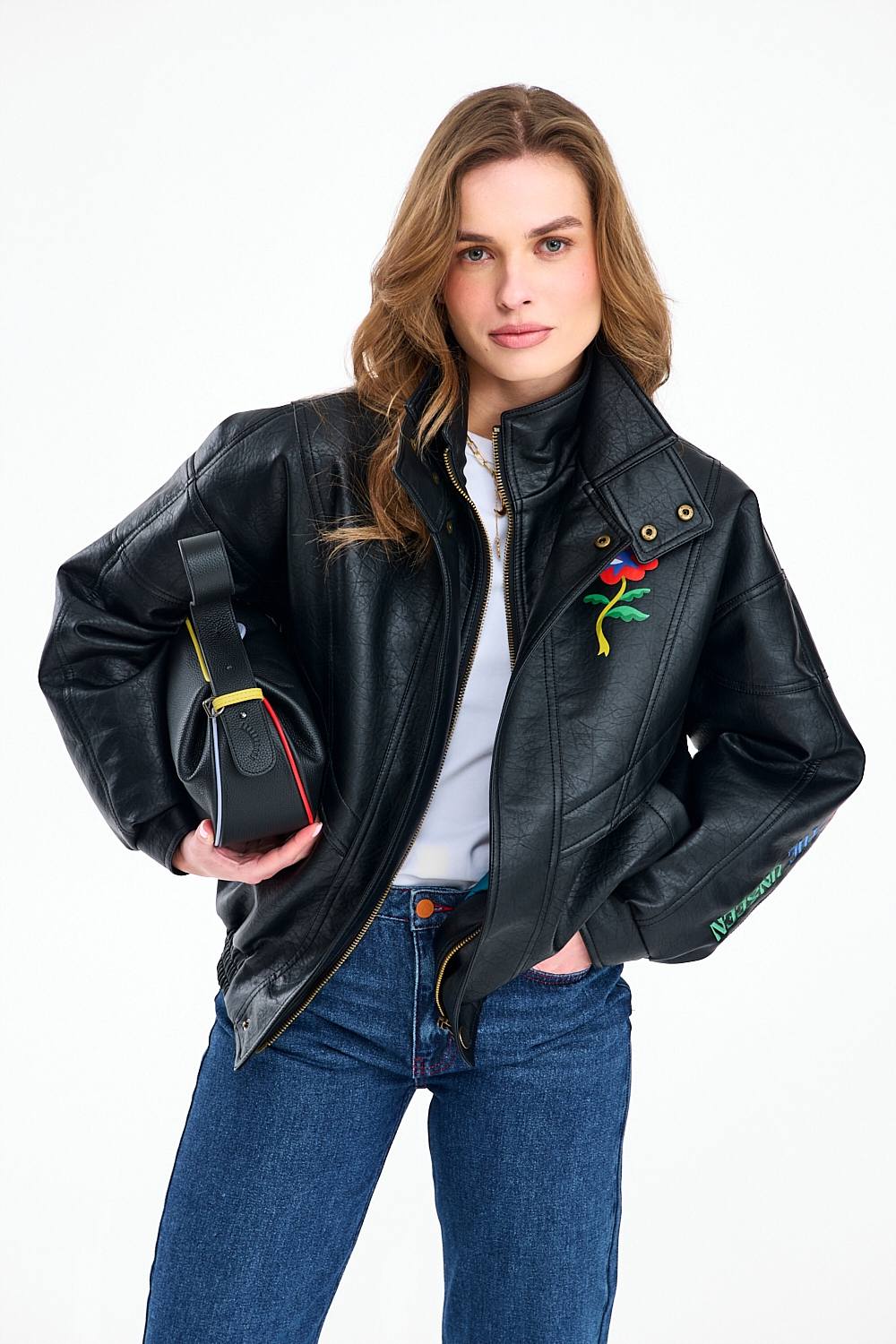 Geacă bomber Vintage Bloom