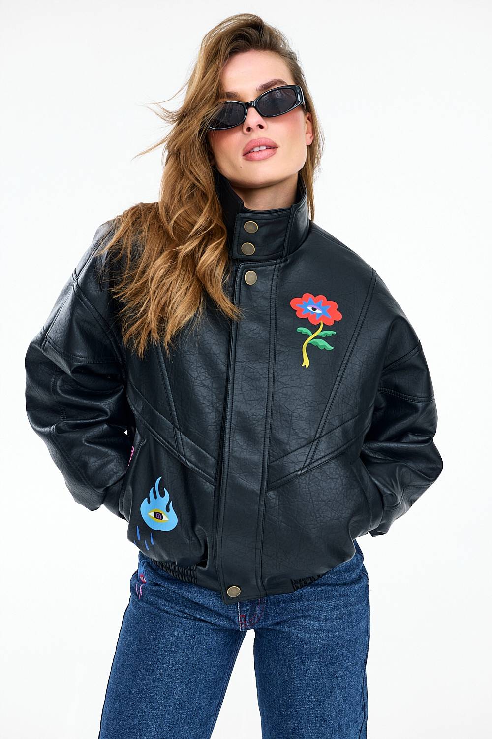 Geacă bomber Vintage Bloom