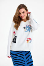Blue Rebel Gebreide Rok