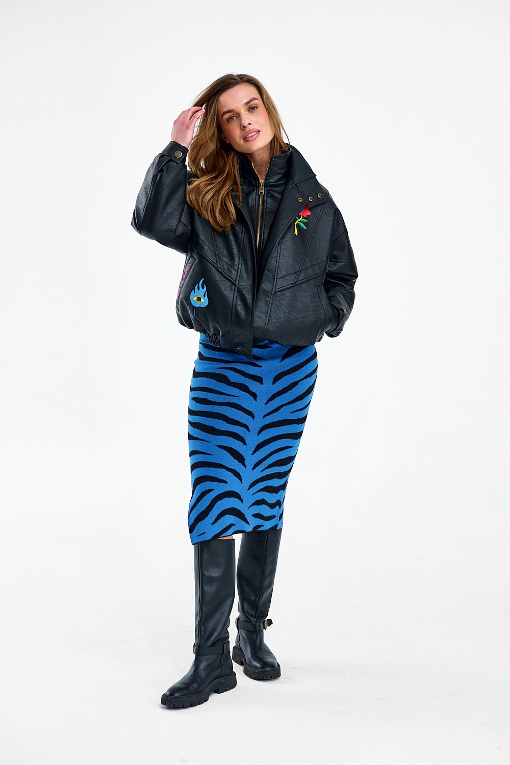 Blue Rebel Gebreide Rok