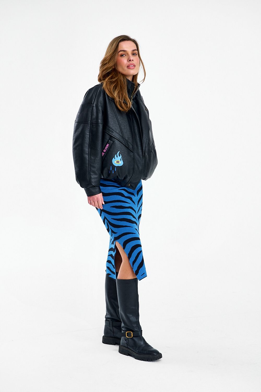 Blue Rebel Gebreide Rok