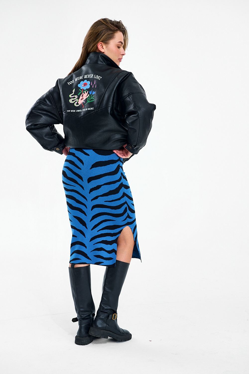 Blue Rebel Gebreide Rok