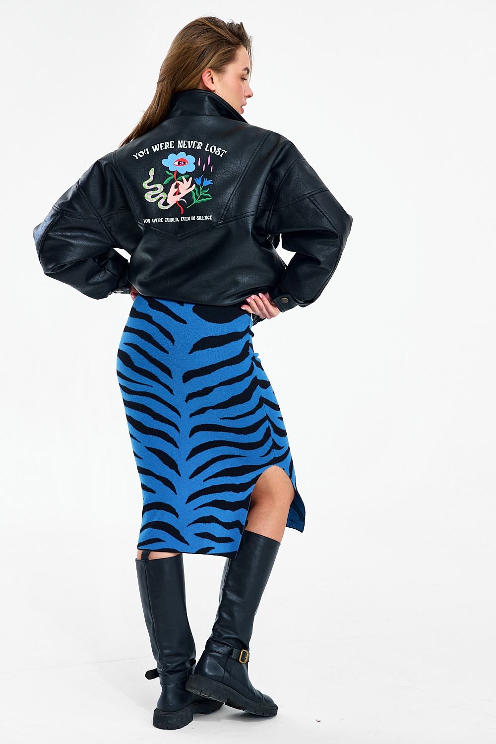 Blue Rebel Gebreide Rok