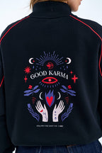 Hanorac cu fermoar Good Karma