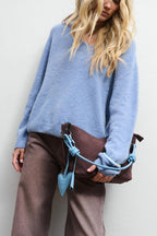 Soft Evidence Suede Leather Handbag