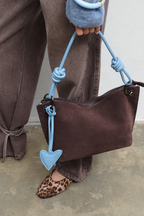 Soft Evidence Suede Leather Handbag