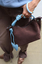 Soft Evidence Suede Leather Handbag