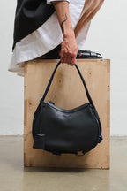 Half Moon Leather Handbag