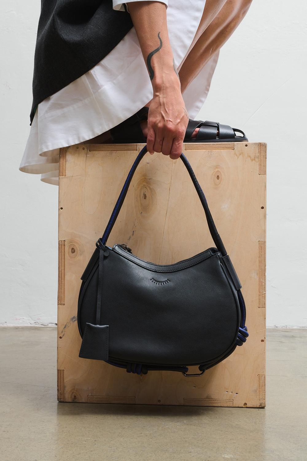 Half Moon Leather Handbag
