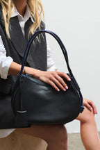 Half Moon Leather Handbag