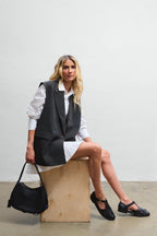 Half Moon Leather Handbag