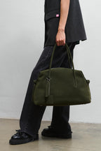All My Things Suede Leather Handbag