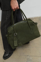 All My Things Suede Leather Handbag