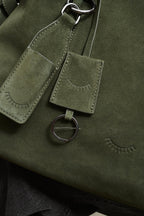 All My Things Suede Leather Handbag