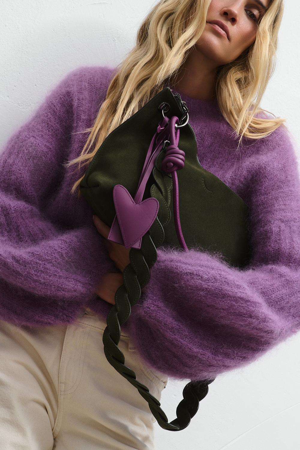 Tender One Suede Leather Handbag