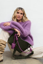 Tender One Suede Leather Handbag
