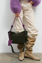 Tender One Suede Leather Handbag