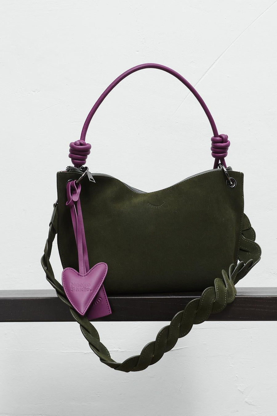 Tender One Suede Leather Handbag
