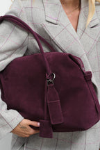 No Rush Suede Leather Handbag