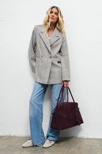 No Rush Suede Leather Handbag