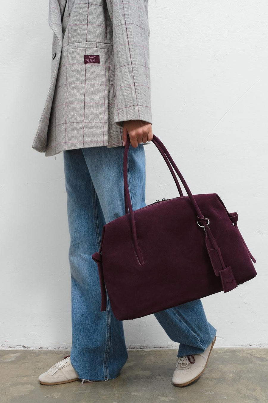 No Rush Suede Leather Handbag