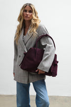 No Rush Suede Leather Handbag